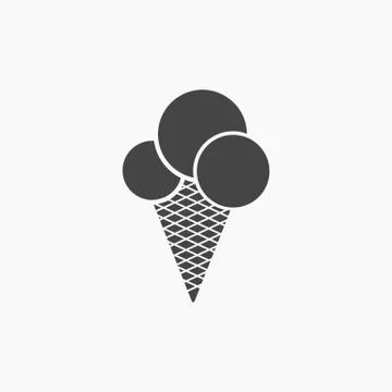 Ice cream icon Stock Illustration