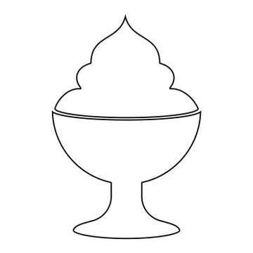 Ice cream icon . Stock Illustration