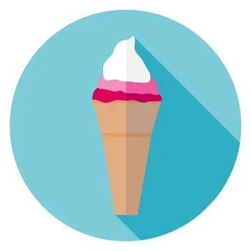Ice cream icon Stock Illustration
