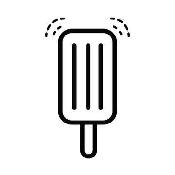 Ice cream icon  line style Stock Illustration