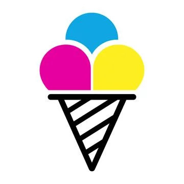 Ice cream icon logo vector. Stock Illustration