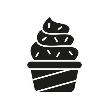 Ice cream icon vector basic design simple and modern Stock Illustration