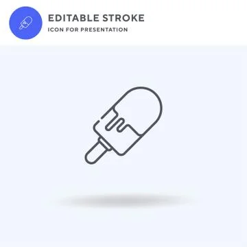 Ice Cream icon vector, filled flat sign, solid pictogram isolated on white, logo Stock Illustration