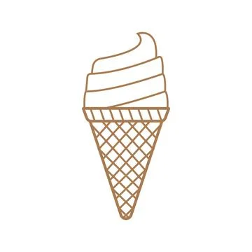 Ice cream icon vector Stock Illustration