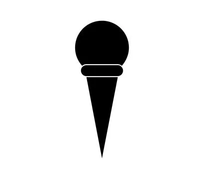 Ice cream icon in vector on white background Illustrazione stock