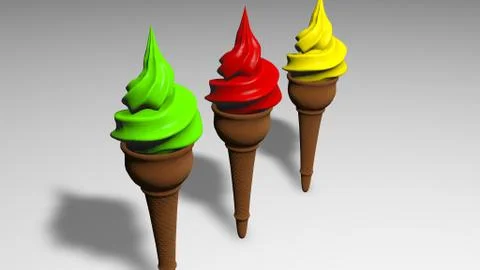 Ice cream Stock Illustration
