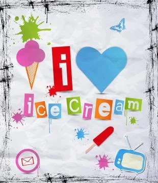 Ice cream. Stock Illustration