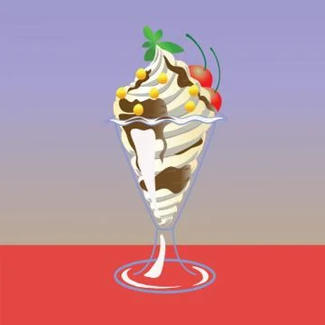 Ice cream Stock Illustration