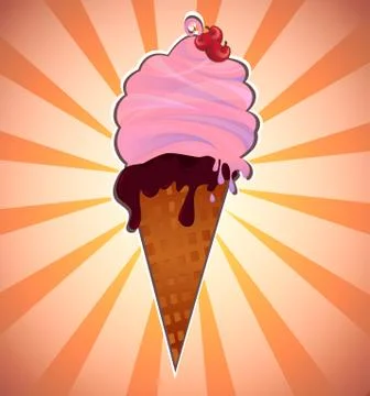 Ice cream Stock Illustration