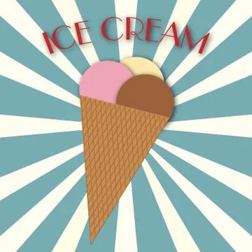 Ice cream Stock Illustration