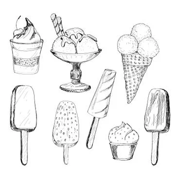 Ice cream Stock Illustration