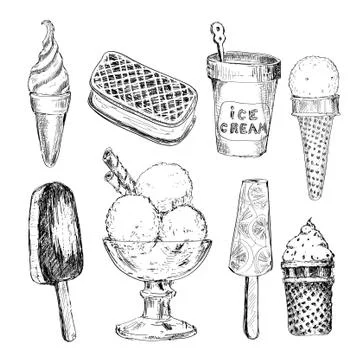Ice cream Stock Illustration