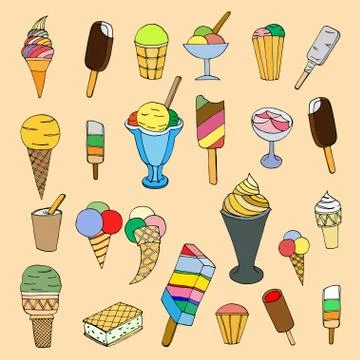 Ice cream Illustrazione stock