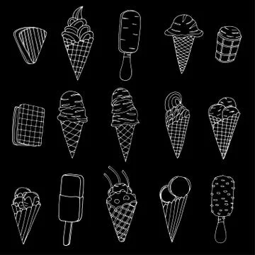 Ice cream Illustrazione stock