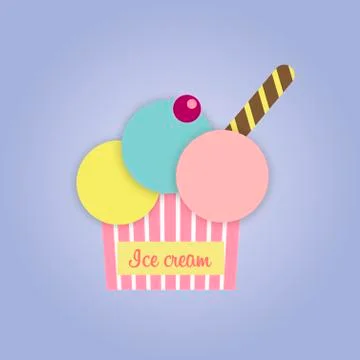 Ice cream Illustrazione stock