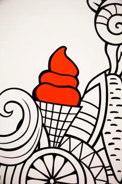 Ice cream Illustrazione stock
