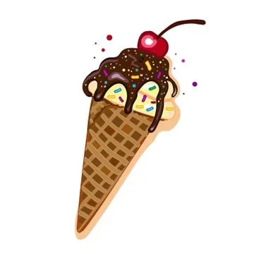 Ice cream Stock Illustration