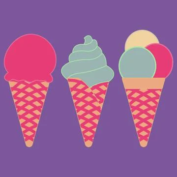 Ice cream Stock Illustration