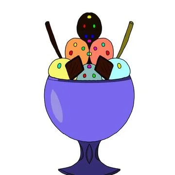 ICE CREAM Stock Illustration