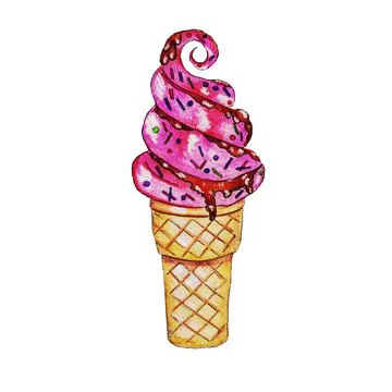 Ice cream Stock Illustration