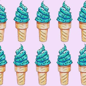 Ice cream Stock Illustration