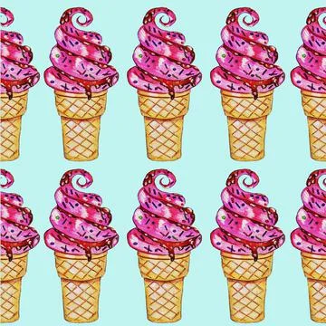 Ice cream Stock Illustration