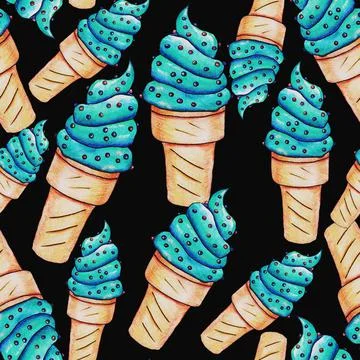 Ice cream Stock Illustration