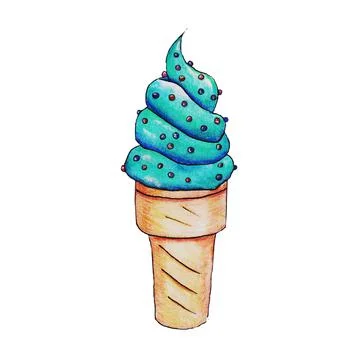 Ice cream Illustrazione stock