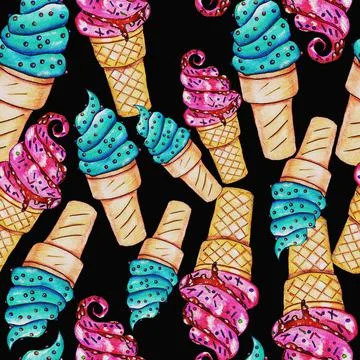 Ice cream Stock Illustration