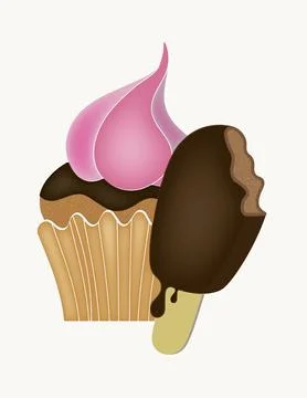 Ice cream Stock Illustration