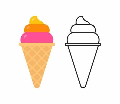 Ice cream Stock Illustration