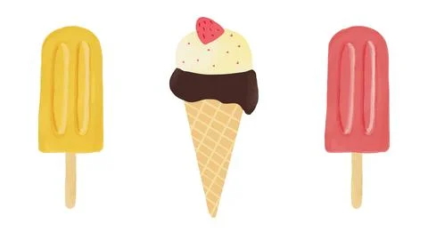 Ice cream Illustrazione stock
