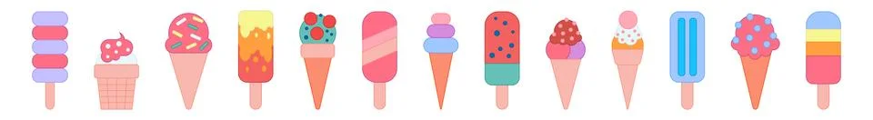Ice cream Stock Illustration