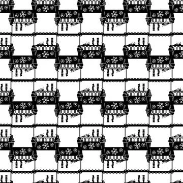 Ice cream kiosk pattern seamless vector Stock Illustration
