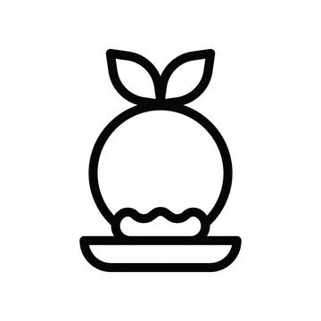 Ice cream line icon Illustrazione stock