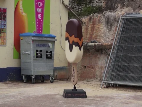 Ice Cream logo 스톡 동영상 76031380