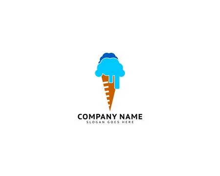 Ice cream logo vector illustration Stock Illustration