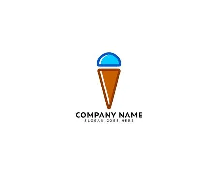 Ice cream logo vector illustration Stock Illustration