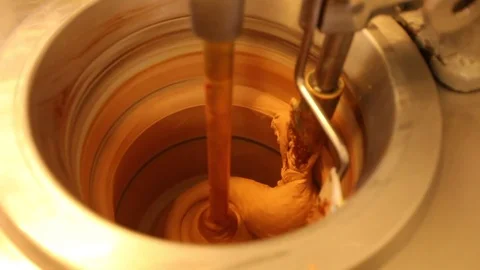 Ice cream machine, close up Stock Footage 75343563