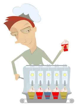 Ice-cream maker Stock Illustration