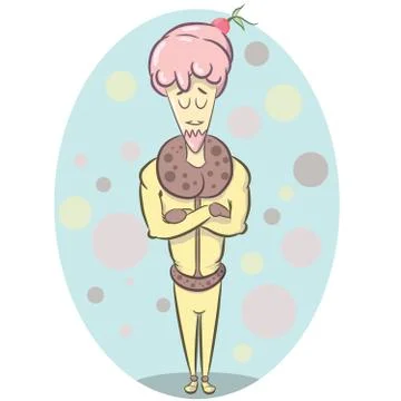 Ice-cream man Stock Illustration