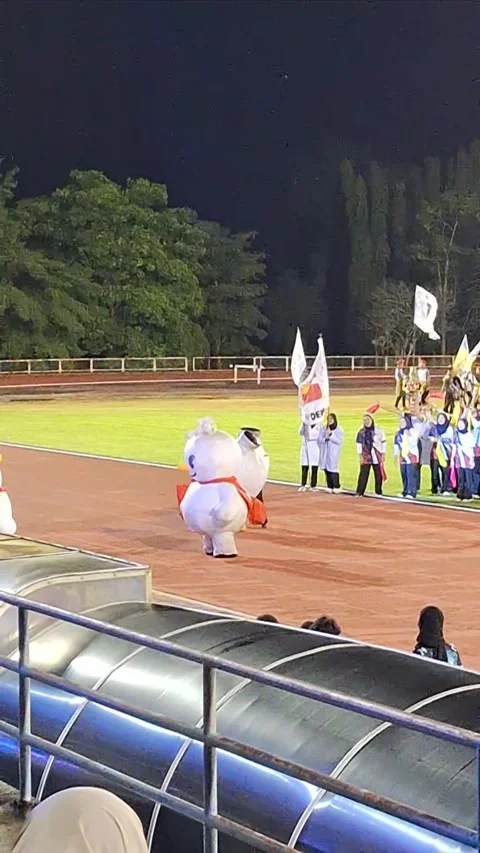 Ice Cream Mascot Does Headstand, Perlis, Malaysia - 16 Jan 2025 Stock Footage 300489368