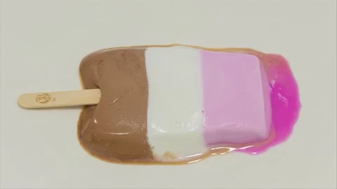 Ice Cream Melting Closeup Time Lapse 4K Stock Footage 140458656