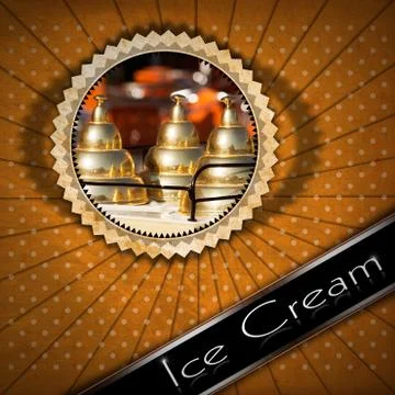 Ice cream menu Illustrazione stock