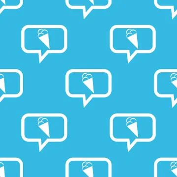 Ice cream message pattern Illustrazione stock
