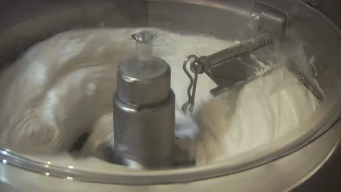 Ice Cream Mixer Stock Footage 135698532