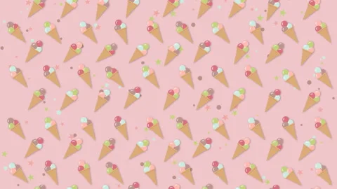 Ice cream moving background pattern Stock Footage 107747812