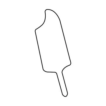 Ice cream outline  icon vector on white background イラスト素材