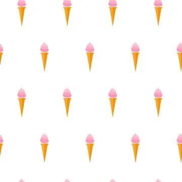 Ice cream pattern Stock Illustration