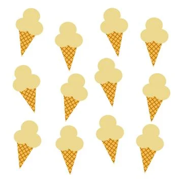 Ice cream pattern Illustrazione stock